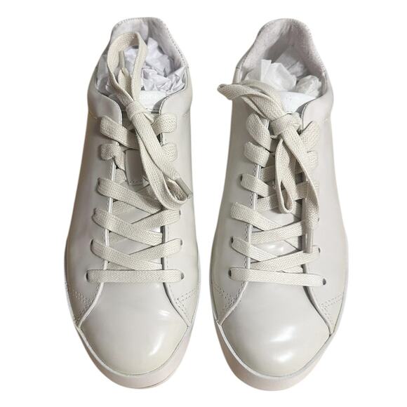 Rag & Bone R1 LIKE NEW White Leather Sneaker Tennis Shoe Size 37 Fits US 6.5 - Picture 3 of 13